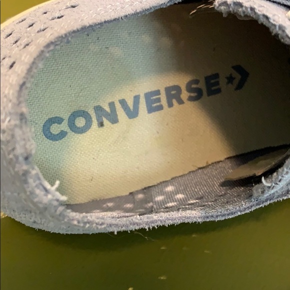 Converse All Star Light Blue Suede Sneakers. - Picture 8 of 16